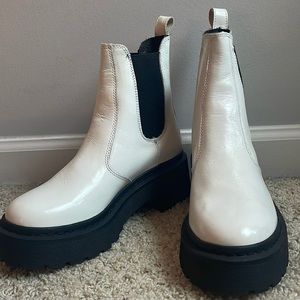 White Steve Madden boots